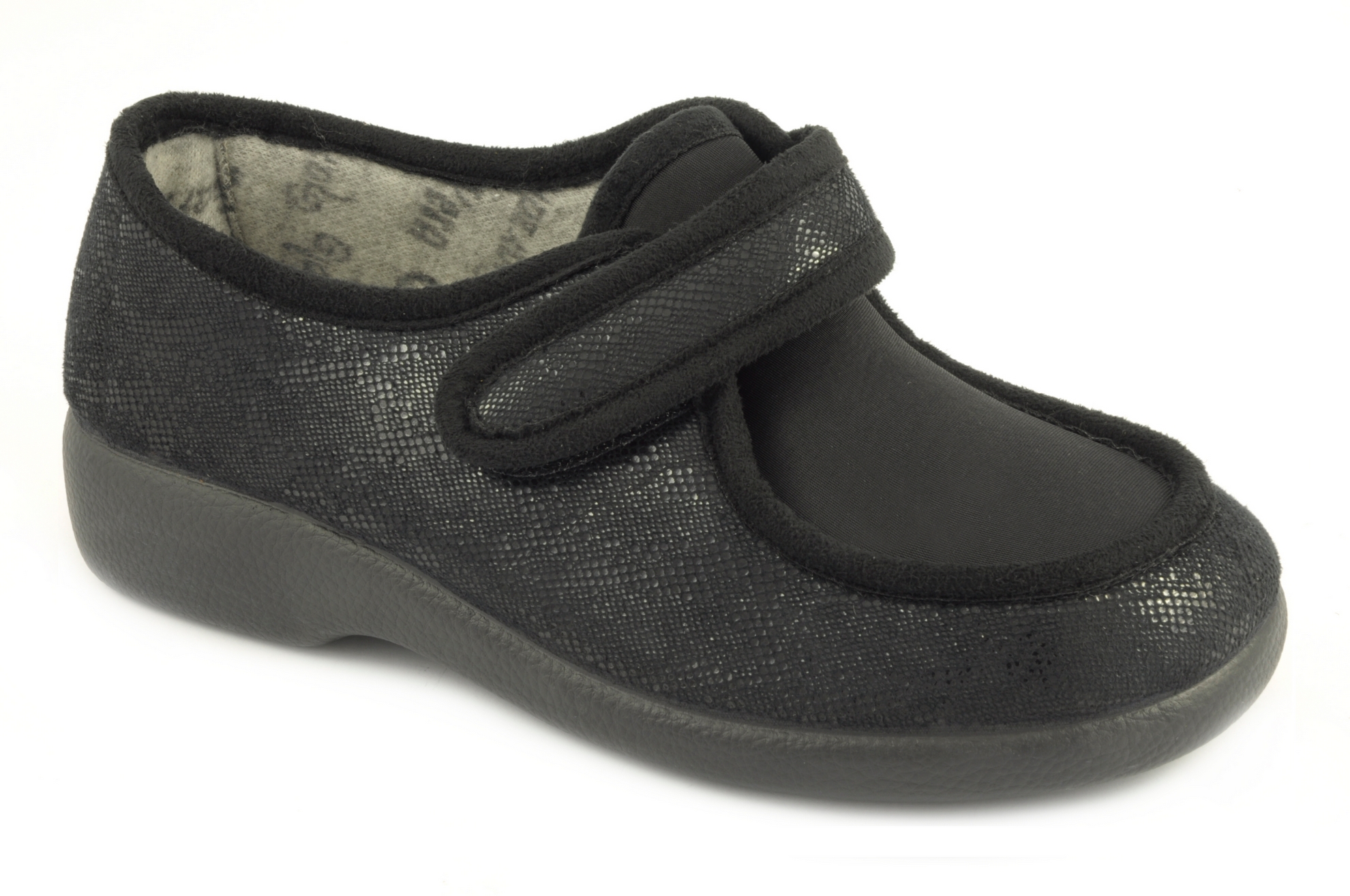 Rebajas Zapatilla cerrada Calzado mujer Garzón TEXTIL NEGRO