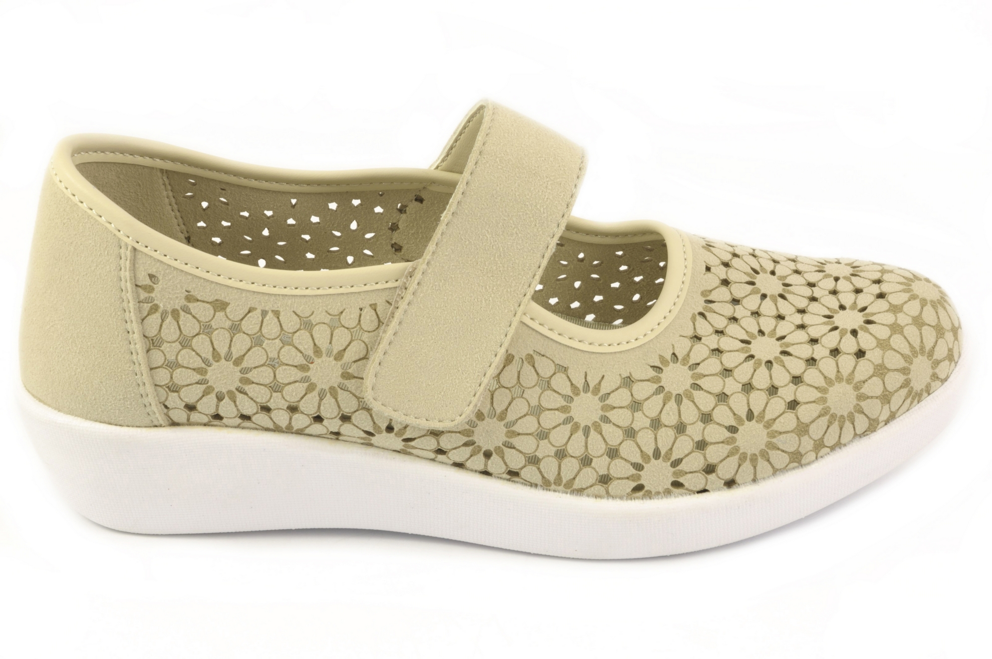 Zapatilla mercedes Calzado mujer Doctor Cutillas TEXTIL BEIGE
