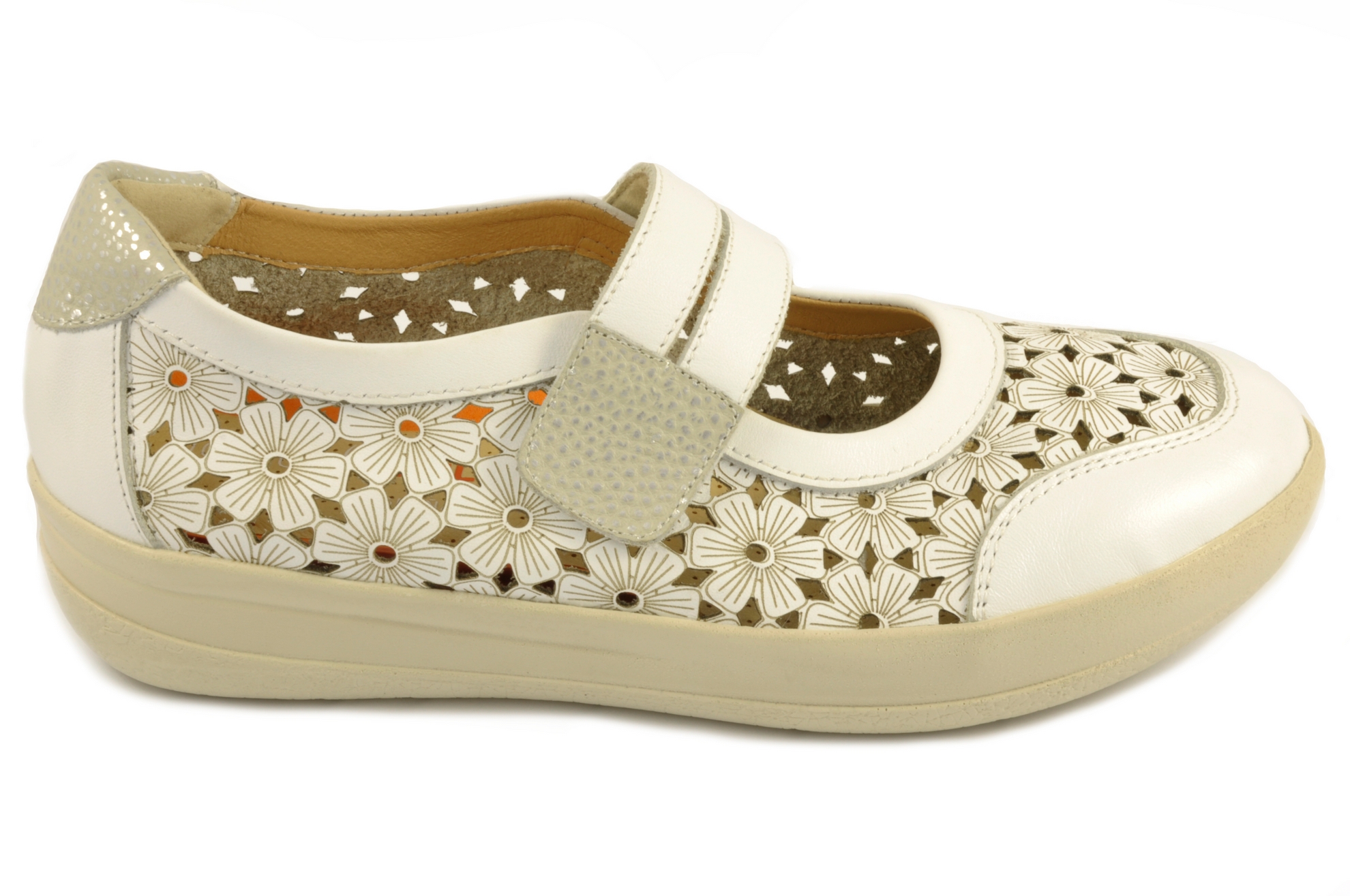 Zapato mercedes Calzado mujer Doctor Cutillas PIEL BLANCO