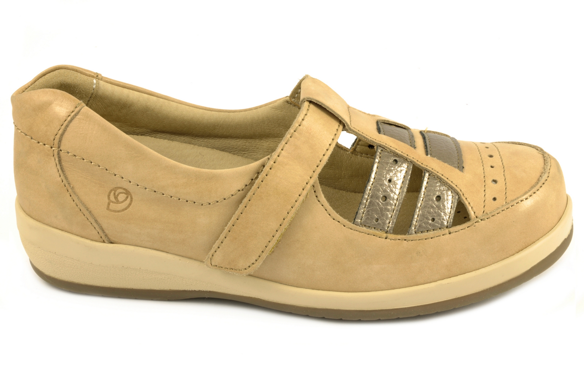 Sandalia cerrada Calzado mujer Suave PIEL ARENA