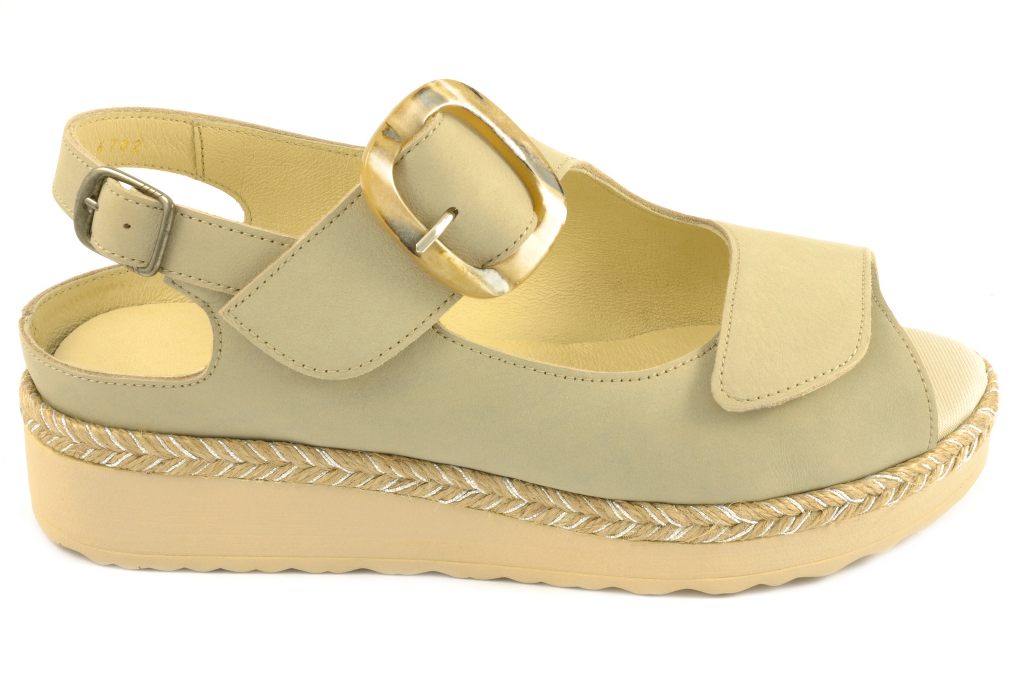 Sandalia con velcro Calzado mujer Trimas PIEL BEIGE