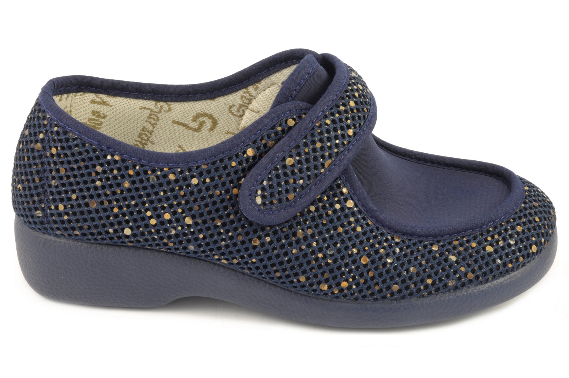 Zapatilla cerrada Calzado mujer Garzón TEXTIL AZUL MARINO