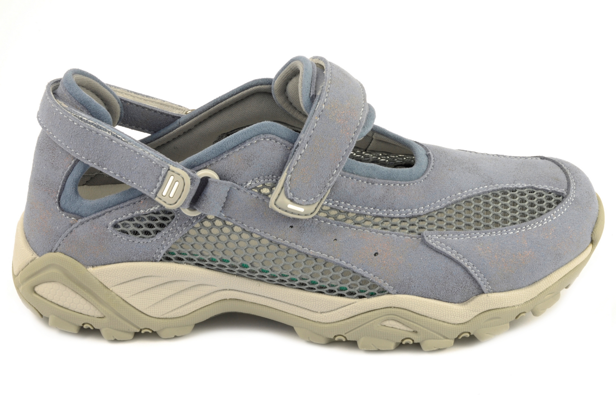 Zapato mercedes Calzado mujer G Comfort PIEL/TEXTIL AZUL