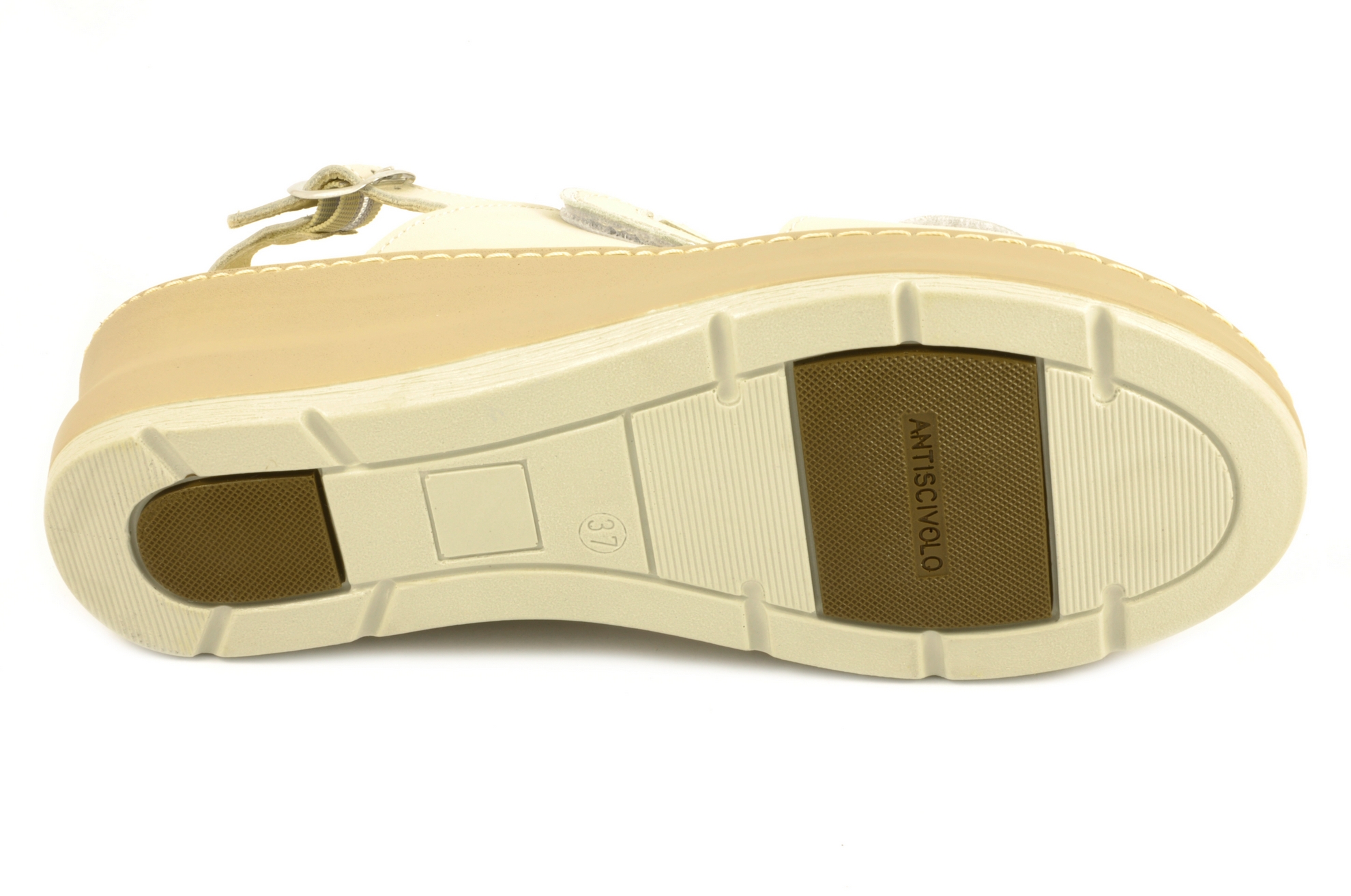 Sandalia con velcro Calzado mujer Cinzia Soft PIEL BEIGE