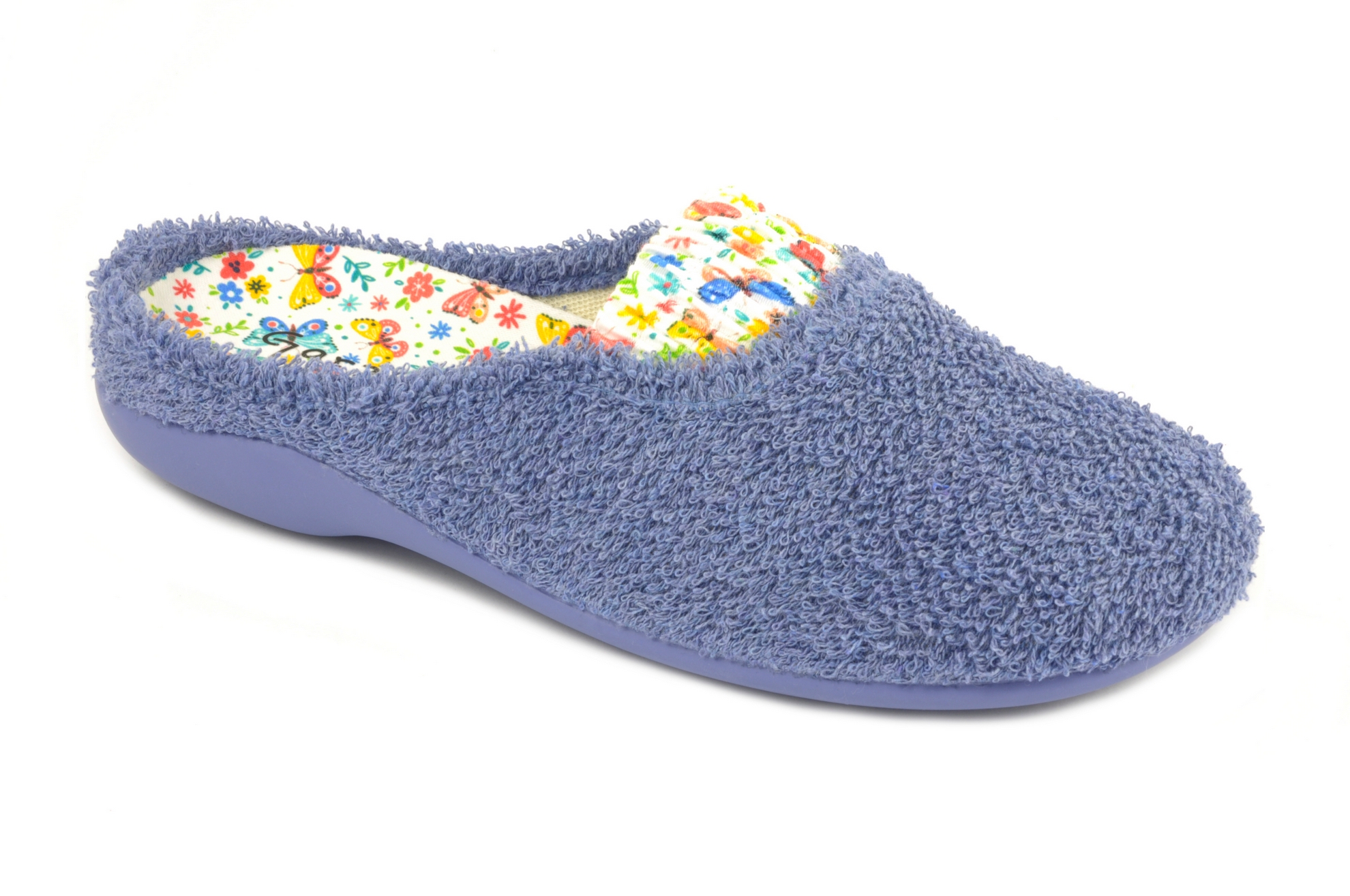 Zapatilla destalonada Calzado mujer Garzón TEXTIL AZUL
