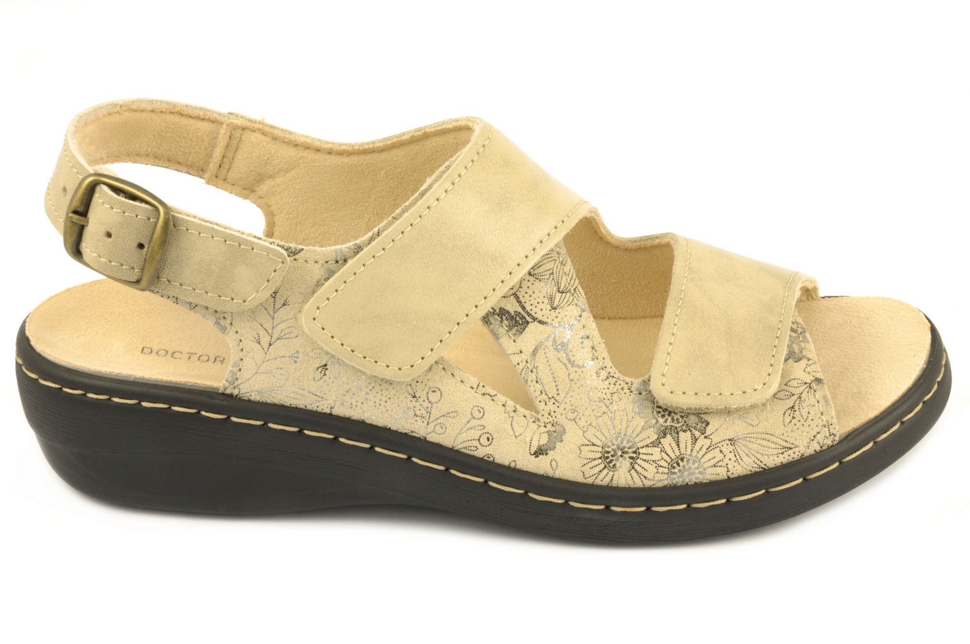Sandalia con velcro Calzado mujer