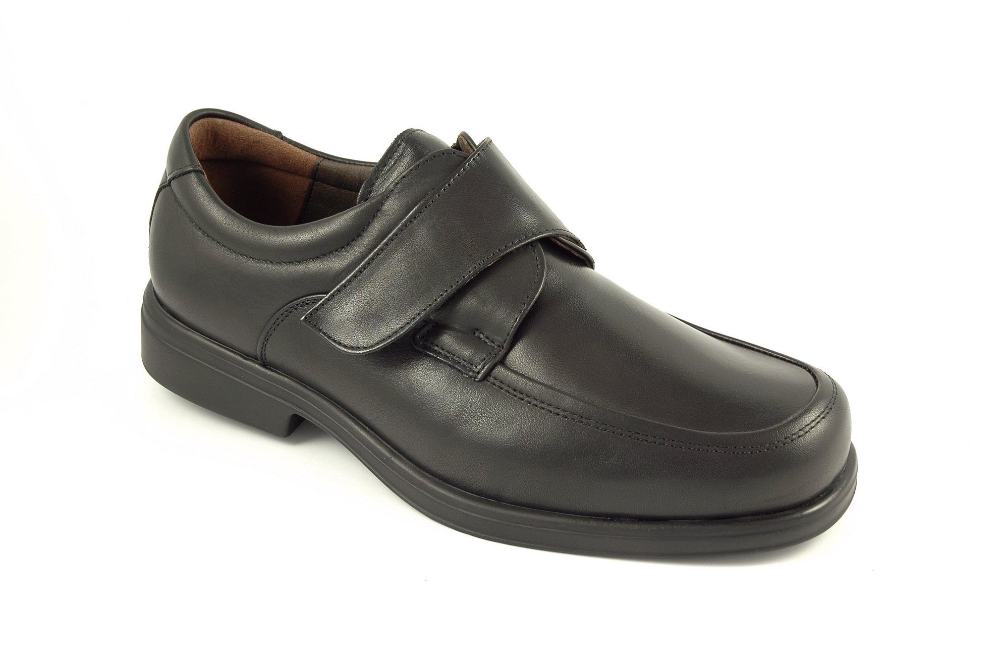Zapato con velcro Calzado hombre Tolino PIEL NEGRO