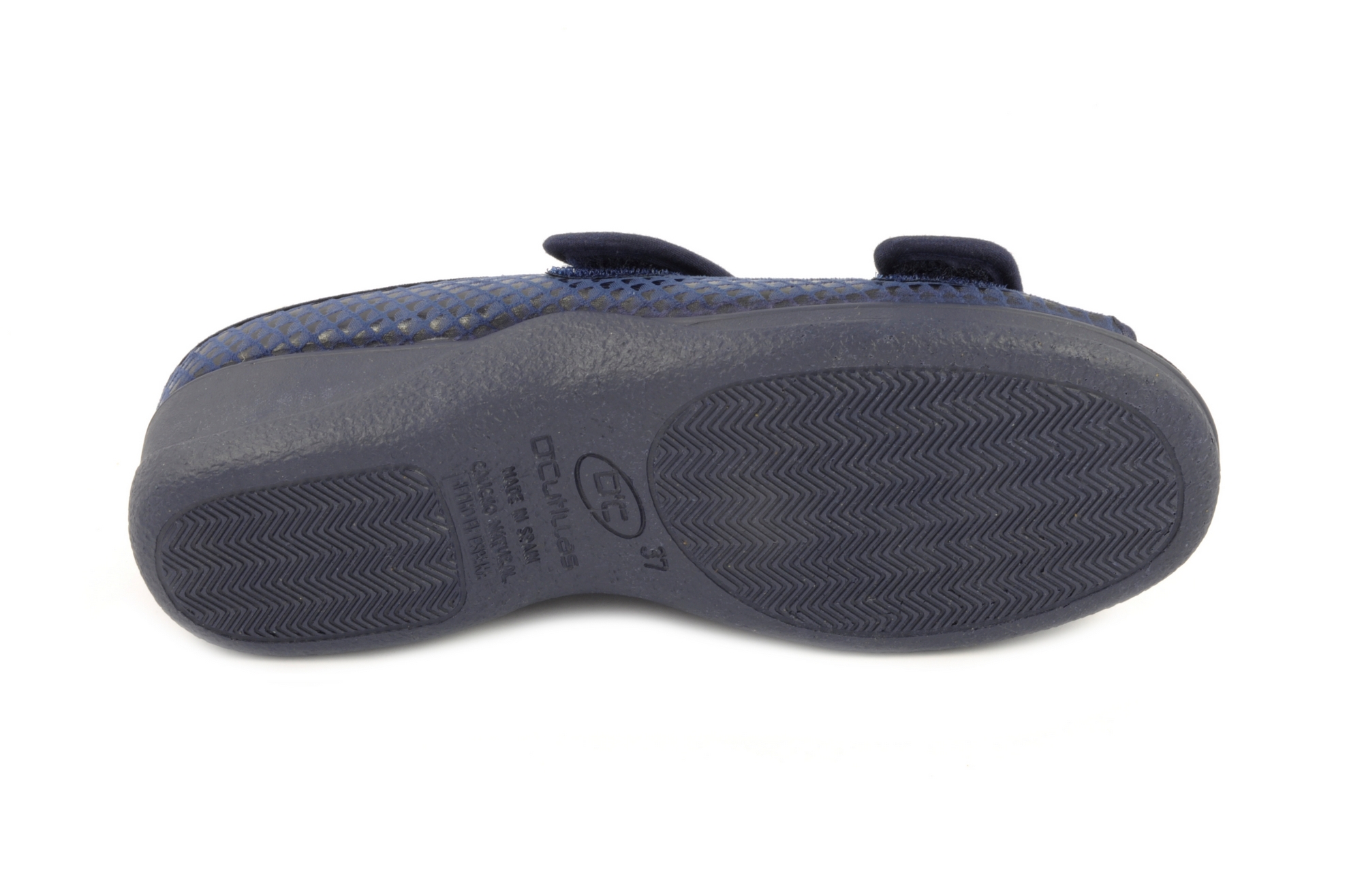 Zapatilla abierta Calzado mujer Doctor Cutillas TEXTIL AZUL MARINO
