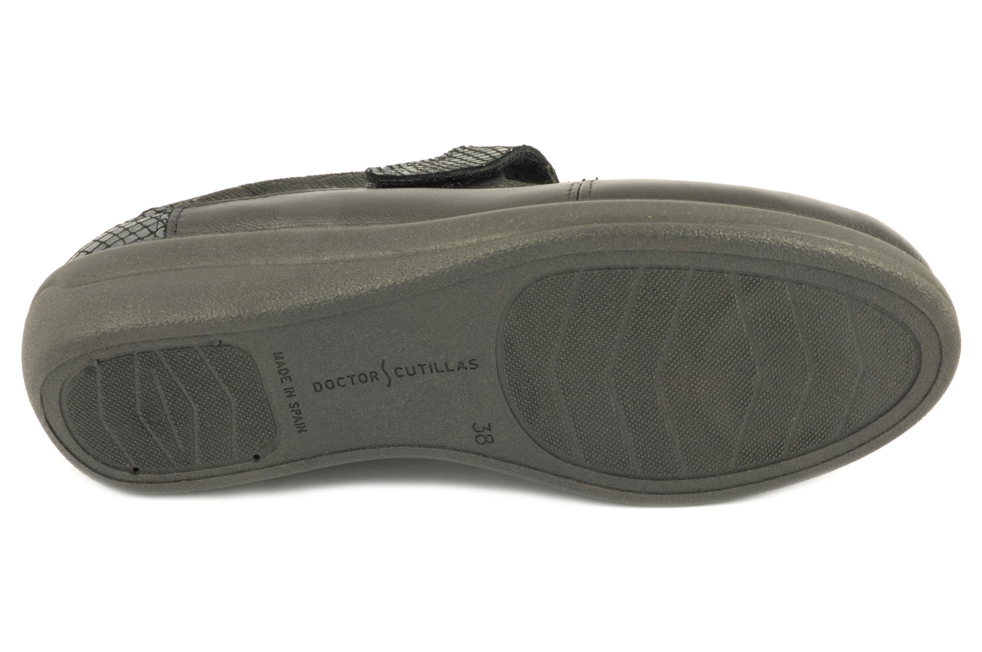 Rebajas Zapato mercedes Calzado mujer Doctor Cutillas PIEL/TEXTIL GRIS OSCURO