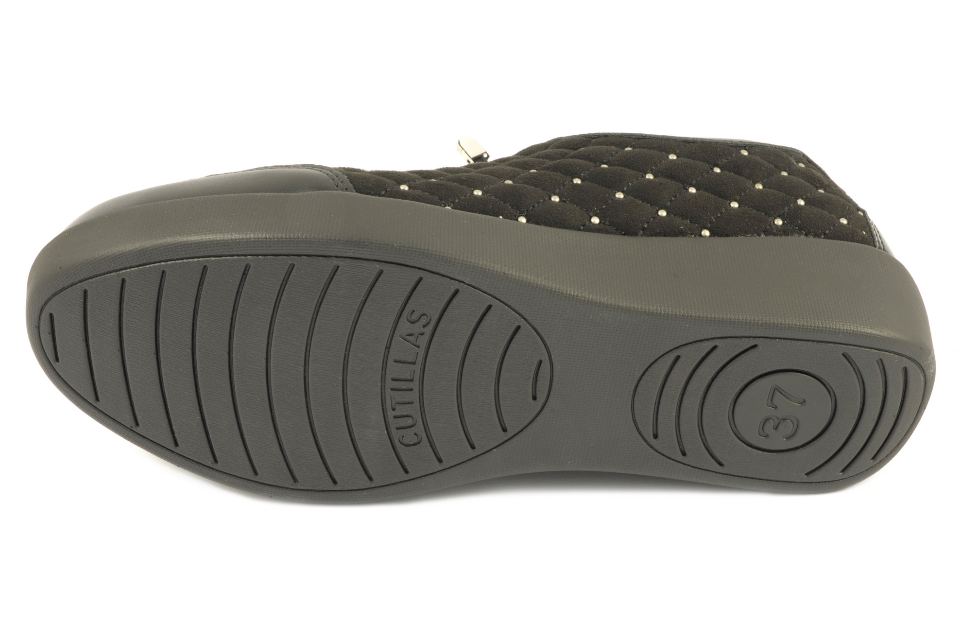 Rebajas Zapato con cordÓn elÁstico Calzado mujer Doctor Cutillas TEXTIL NEGRO