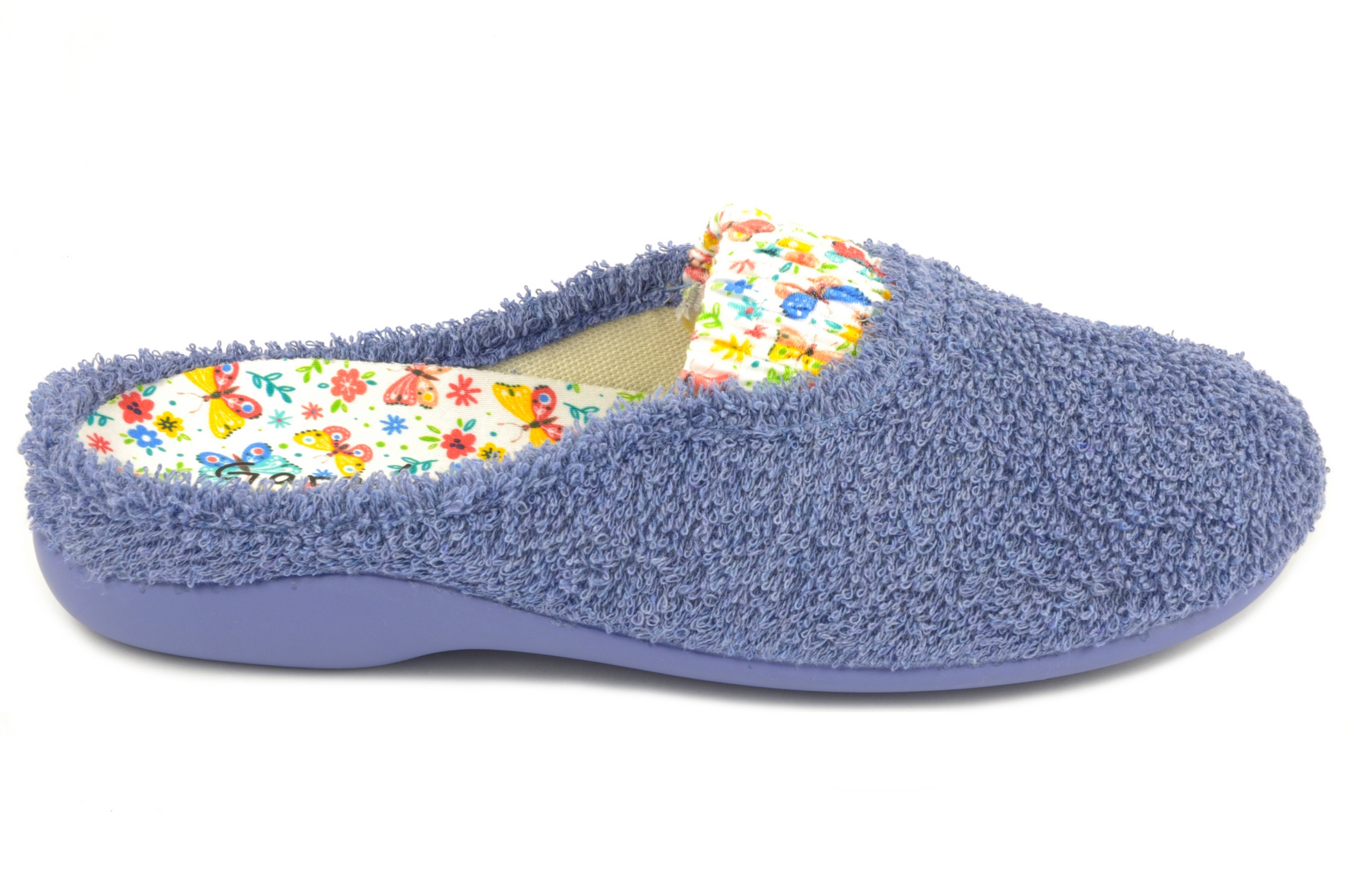 Zapatilla destalonada Calzado mujer Garzón TEXTIL AZUL