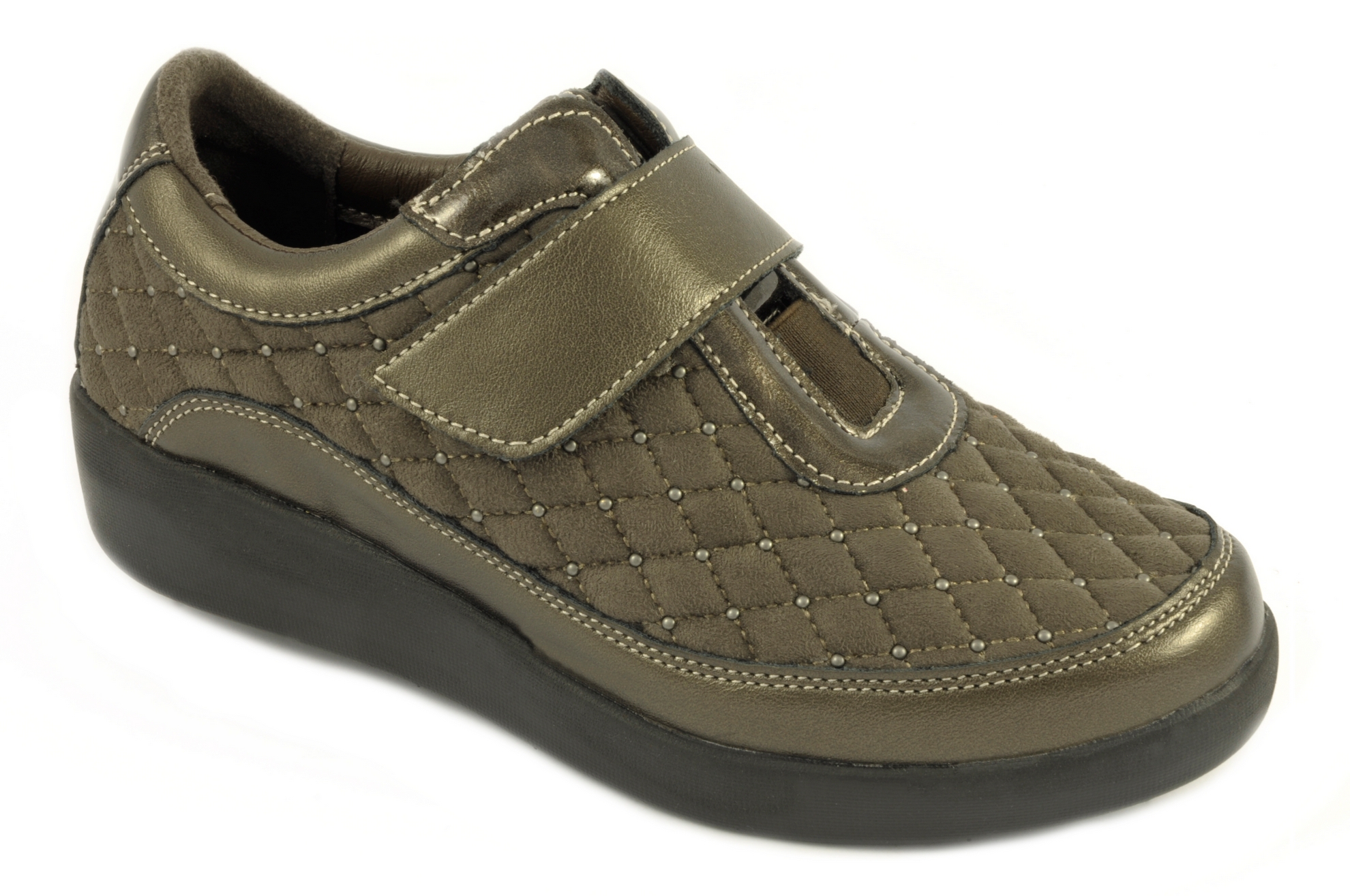 Zapato con velcro Calzado mujer Doctor Cutillas TEXTIL MUSGO
