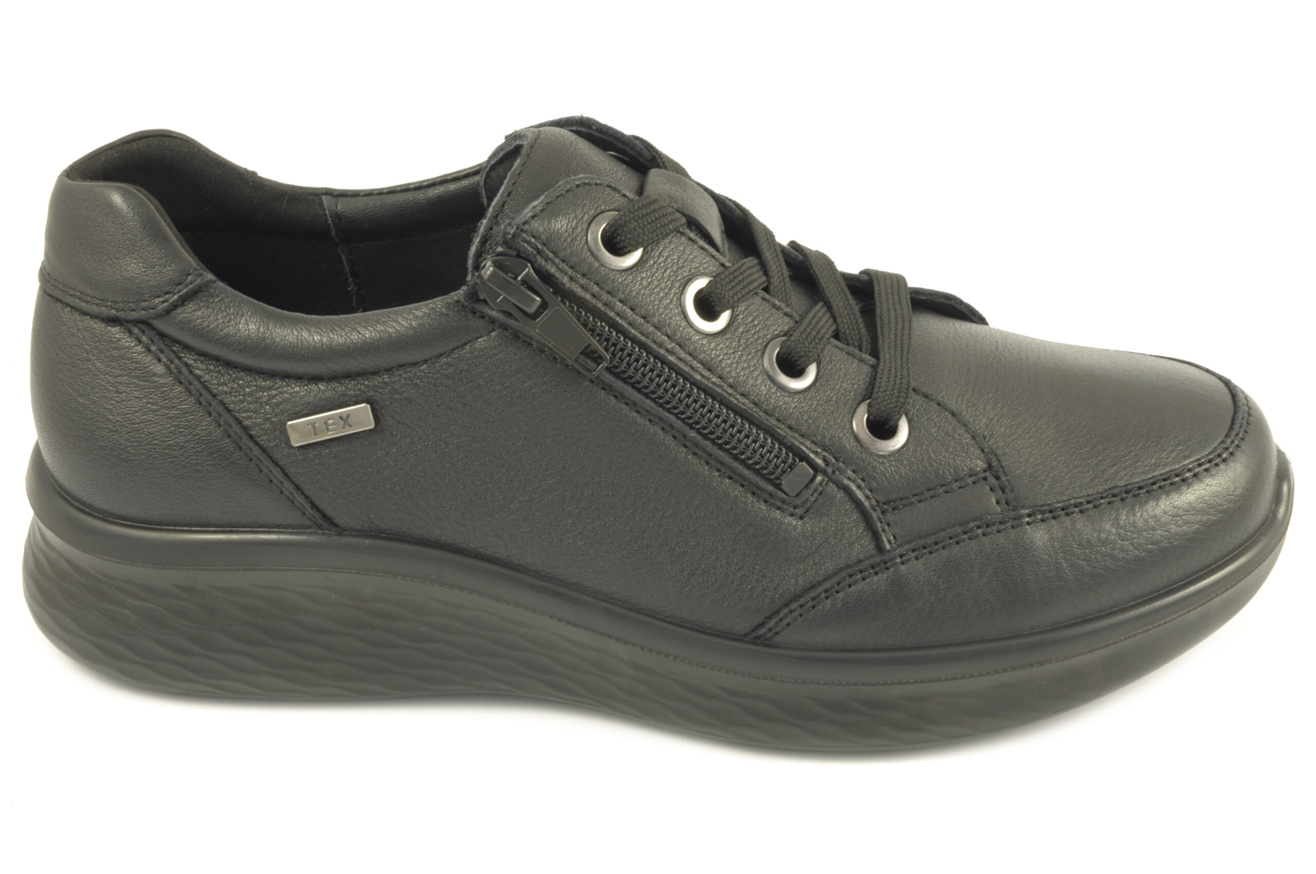 Zapato de cordÓn/cremallera Calzado mujer G Comfort PIEL NEGRO