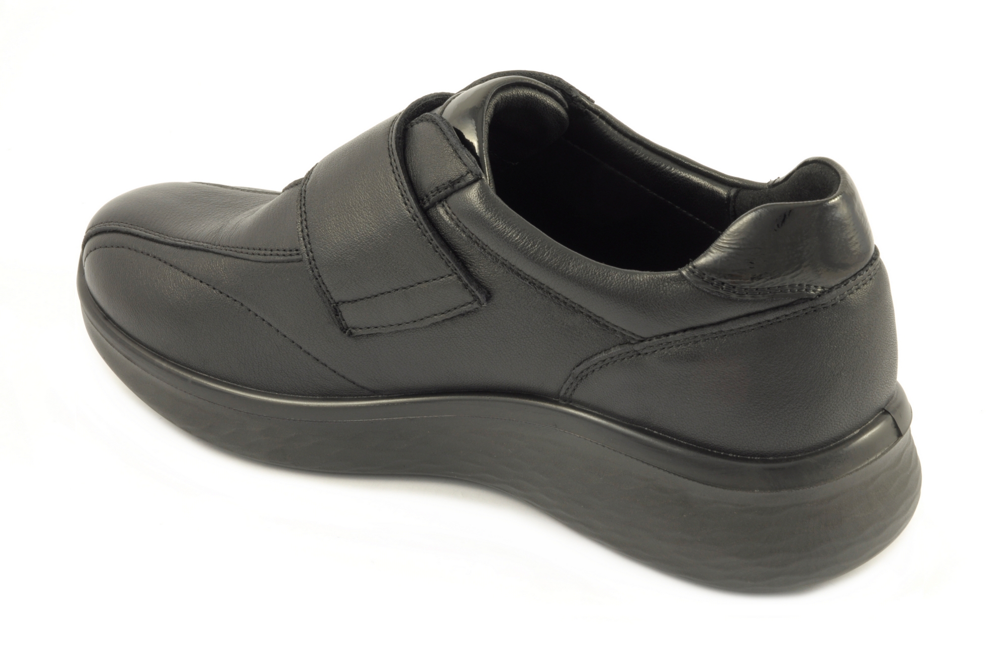 Zapato con velcro Calzado mujer G Comfort PIEL NEGRO