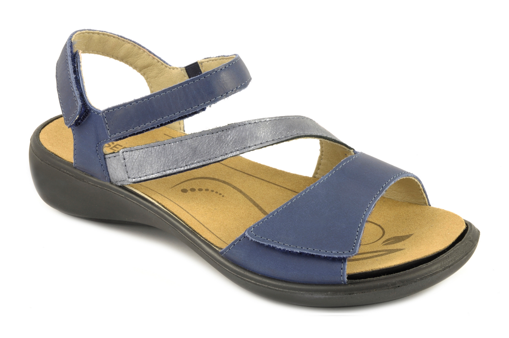 Rebajas Sandalia con velcro Calzado mujer Josef Seibel PIEL AZUL
