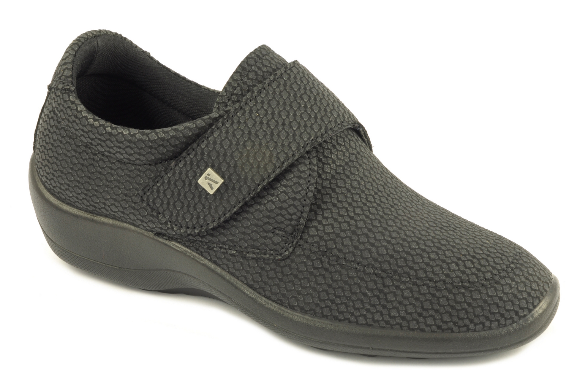 Zapato con velcro Calzado mujer Arcopedico TEXTIL NEGRO