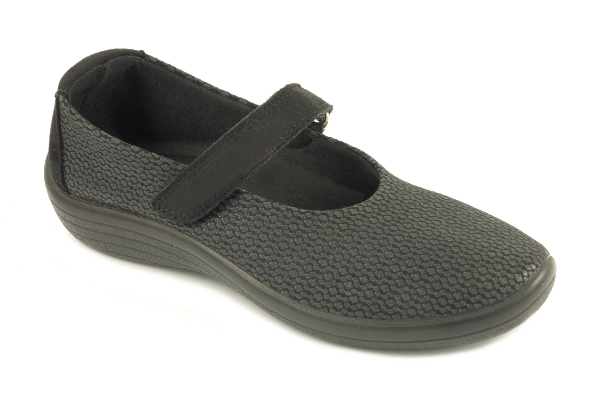 Zapato mercedes Calzado mujer Arcopedico TEXTIL NEGRO