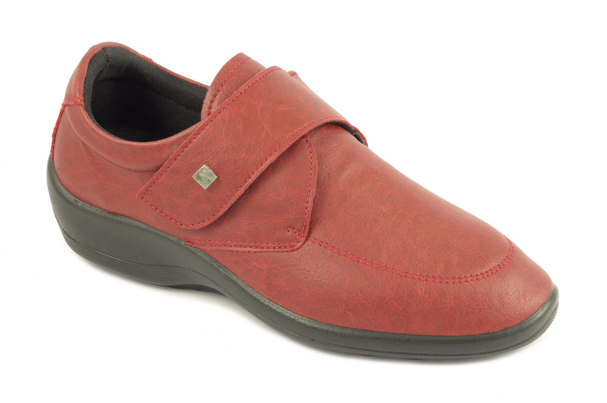 Zapato con velcro Calzado mujer Arcopedico LICRA ROJO